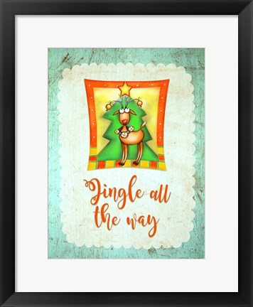 Framed Jingle All The Way Print