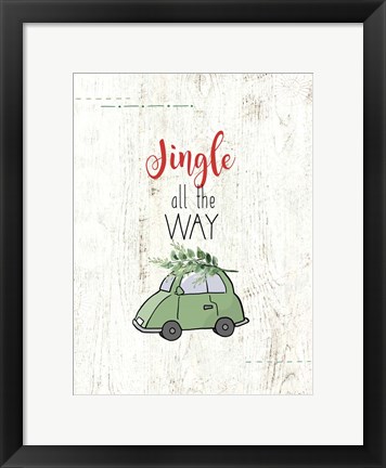 Framed Jingle All The Way Print