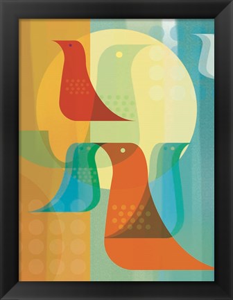 Framed Birds of a Feather Print