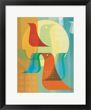 Framed Birds of a Feather Print