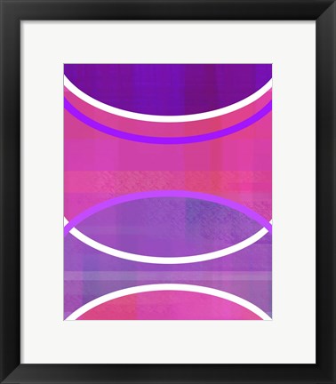 Framed Cosmic Rays B Print