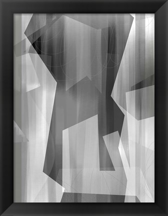 Framed Satin Symmetry D Print