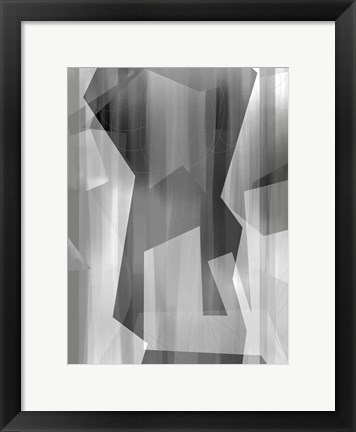 Framed Satin Symmetry D Print