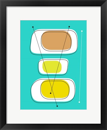 Framed Telly Trio A Print