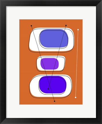 Framed Telly Trio B Print