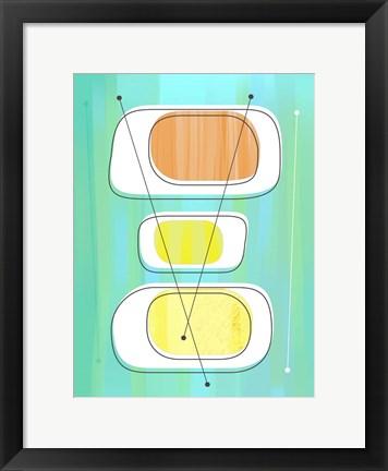 Framed Telly Trio D Print