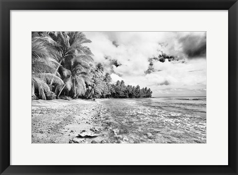 Framed Tropical Beach D Print