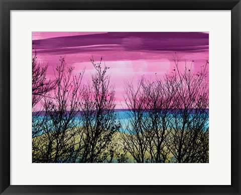 Framed Tree Sunset 2 Print