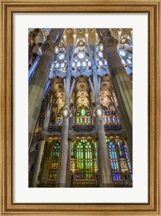 Framed Colorful Barcelona 5 Print