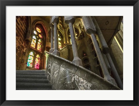 Framed Colorful Barcelona 7 Print