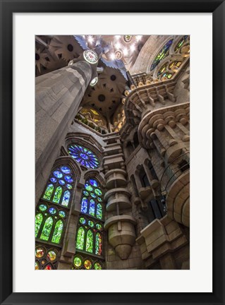 Framed Colorful Barcelona 9 Print