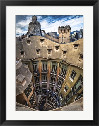 Framed Colorful Barcelona 12 Print