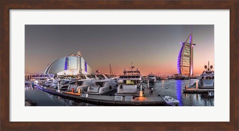 Framed Dubai Sunset Print