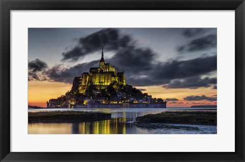 Framed Mont Saint Michel France Print