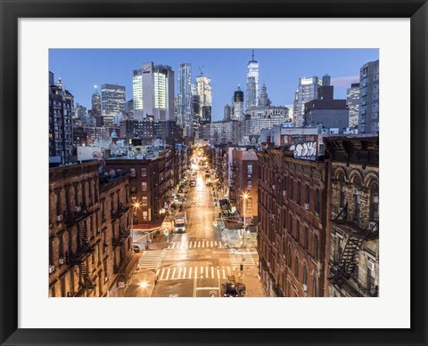 Framed China town New York Print