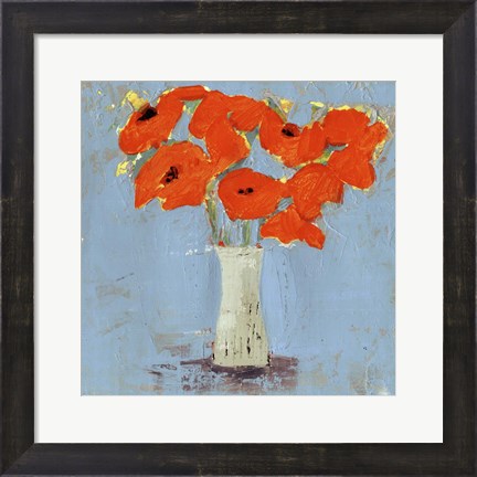 Framed Orange Poppy Impression I Print