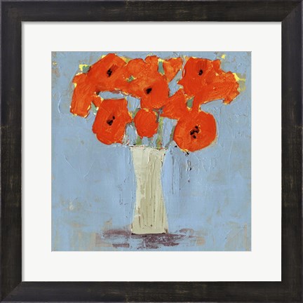 Framed Orange Poppy Impression II Print