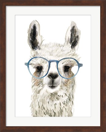 Framed Hip Llama II Print