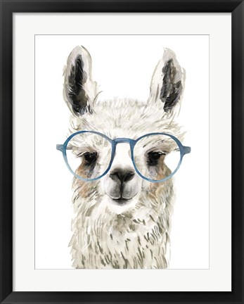 Framed Hip Llama II Print