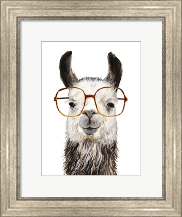 Framed Hip Llama III Print