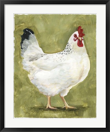 Framed Chicken Scratch III Print