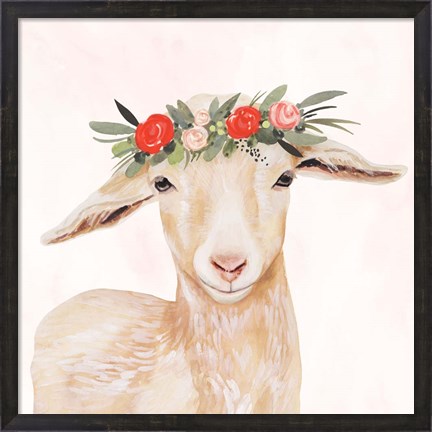 Framed Garden Goat I Print