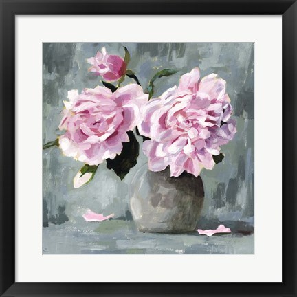 Framed Peony Study I Print