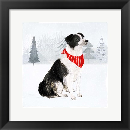 Framed Christmas Cats &amp; Dogs II Print