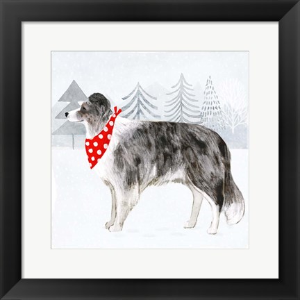 Framed Christmas Cats &amp; Dogs IV Print