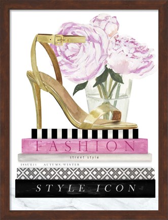 Framed Get Glam I Print