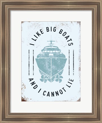 Framed Punny Nautical II Print