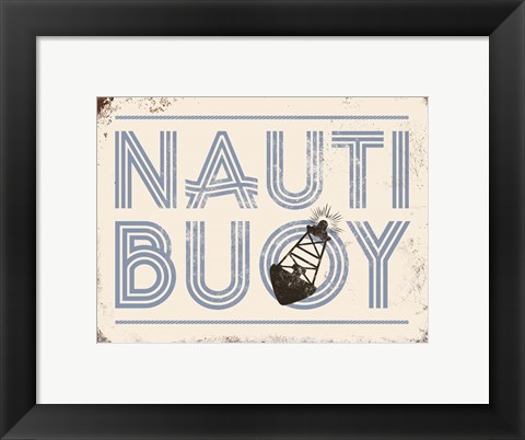 Framed Punny Nautical V Print