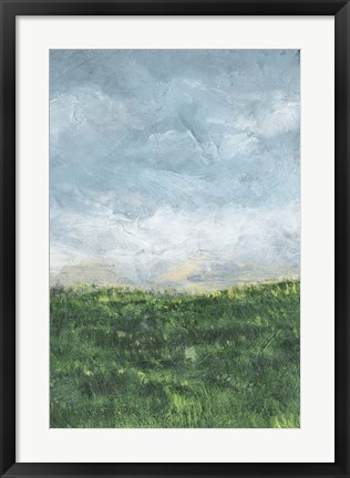 Framed Verdant Fields II Print