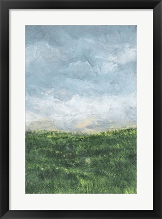 Framed Verdant Fields II Print