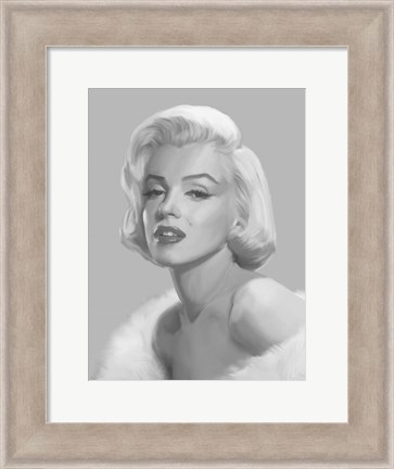 Framed True Blue Marilyn Print