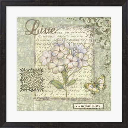 Framed Word Inspiration IV Print