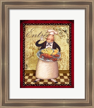 Framed Chefs Bon Appetit III Print