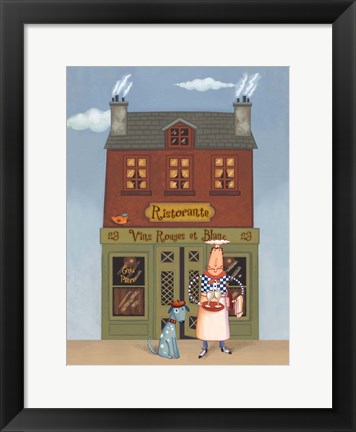 Framed Cafe Chef IV Print