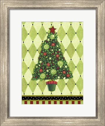 Framed Harlequin Christmas IV Print