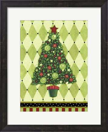 Framed Harlequin Christmas IV Print