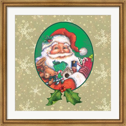 Framed Classic Santa II Print