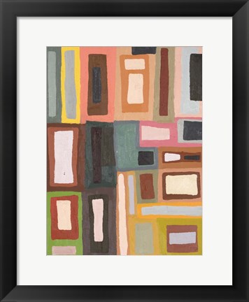 Framed Color Blocking II Print