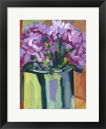 Framed Violet Spring Flowers IV Print