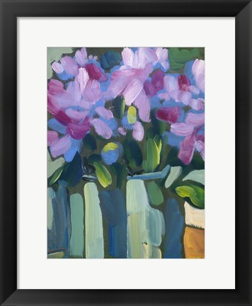 Framed Violet Spring Flowers V Print