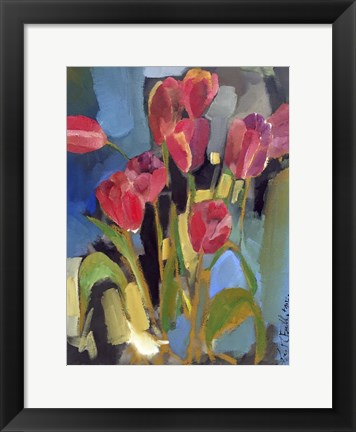 Framed Painterly Tulips II Print