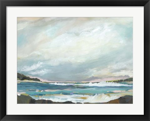 Framed Seaside View III Print