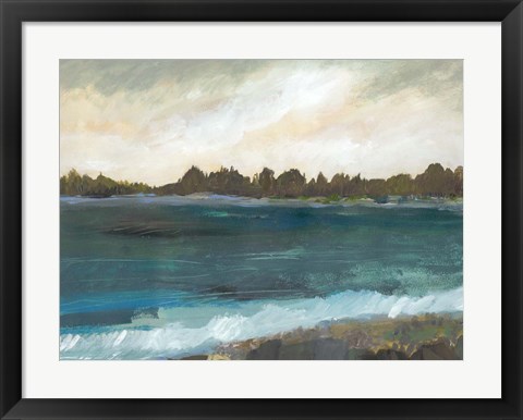 Framed Seaside View II Print