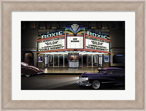 Framed Diners and Cars I Print