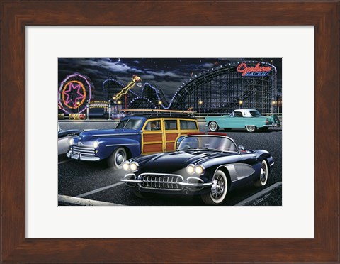 Framed Diners and Cars III Print