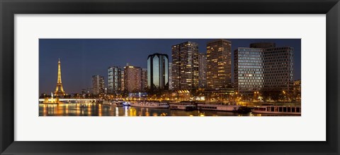 Framed Paris Skyline Print